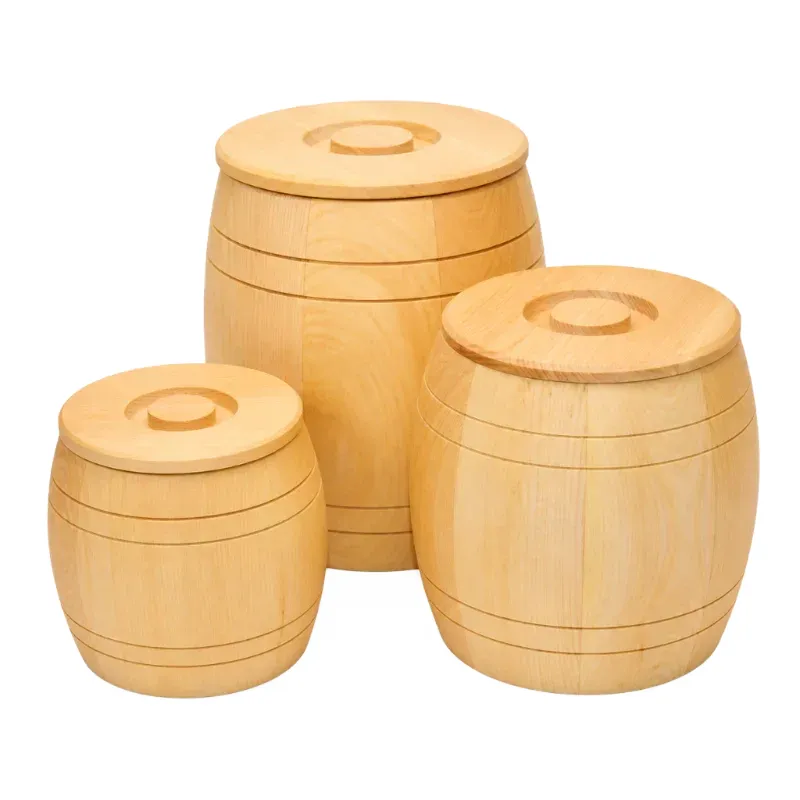 Wooden Grain Barrels